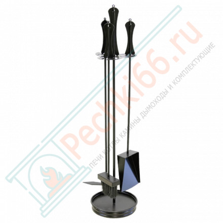 Каминный набор VKN021-R9005, черный (Вулкан)