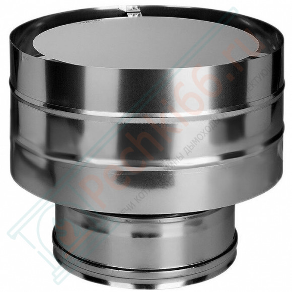 Дефлектор на трубу с изол (НЕРЖ-321/0,5-НЕРЖ-439/0,5) d-130/210 (Дымок-Lux) в Уфе