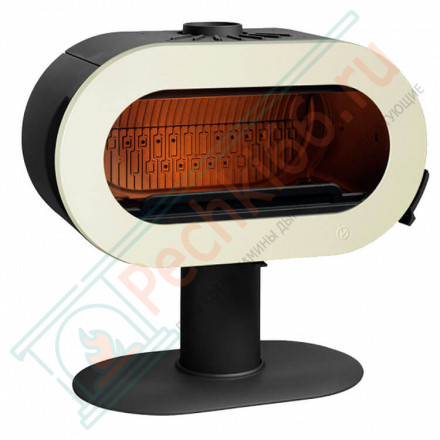 Печь-камин FIFTY SUR PIED эмаль слоновая кость (INVICTA)