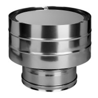 Дефлектор на трубу с изол (НЕРЖ-321/0,5-НЕРЖ-439/0,5) d-150/230 (Дымок-Lux)