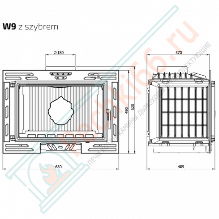 Каминная топка W9a Eko (Kaw-Met)