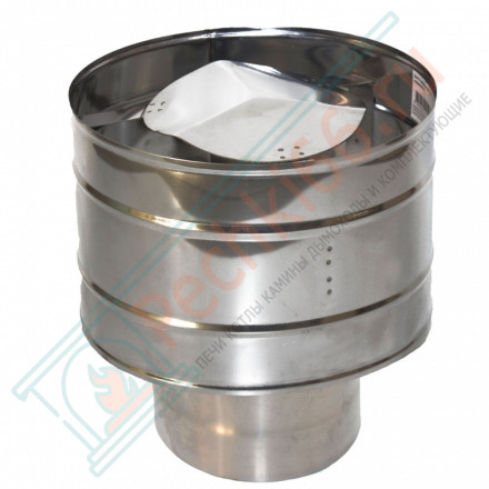 Оголовок с дефлектором (НЕРЖ-439/0,5-ОЦИНК/0,5) d-150/210 (УМК)