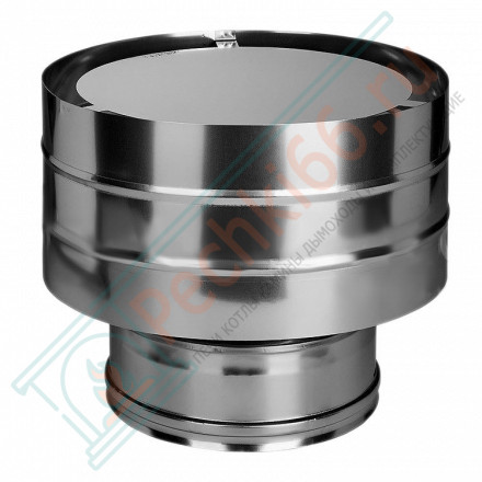 Дефлектор на трубу с изол (НЕРЖ-321/0,5-НЕРЖ-439/0,5) d-200/280 (Дымок-Lux)