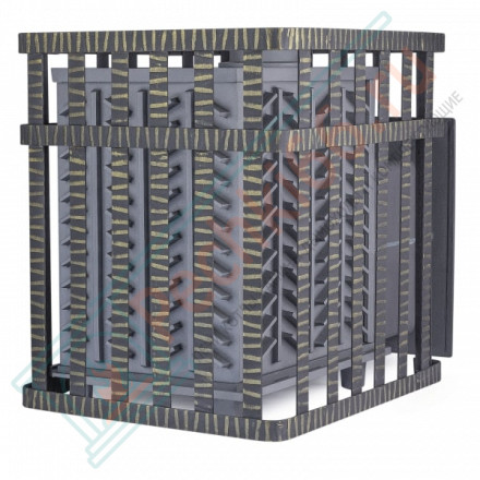 Чугунная печь для бани Гефест GFS-ЗК 40 (М) в сетке (ТехноЛит)