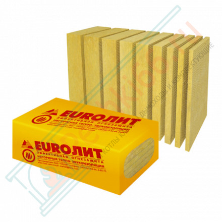 Теплоизоляция огнезащитная плита EURO-ЛИТ 1000х600х30мм (Тизол)
