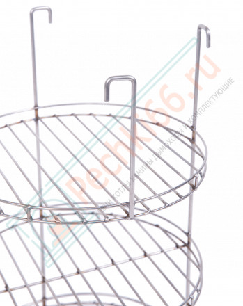 Этажерка 4х ярусная с бортиком d-290 мм (Россия)