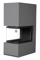 Камин Родос 900 ГРАФИТ, шамот черный (ЭкоКамин)