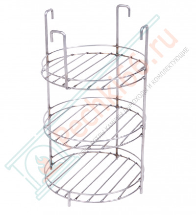 Этажерка 3х ярусная с бортиком d-230 мм (Россия)
