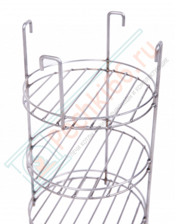 Этажерка 3х ярусная с бортиком d-230 мм (Россия)