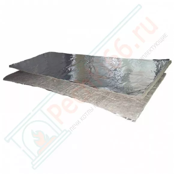 Базальтоволокнистый теплоизоляционный материал БВТМ-К, картон с фольгой, 1250*600*5 мм (Тизол) в Уфе