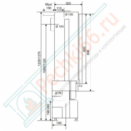 Каминная топка Zenith (Supra) 8 кВт