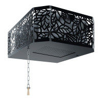 Обливное устройство КАСКАД 20/2026 в кожухе сетке, хохлома черная (Изистим)