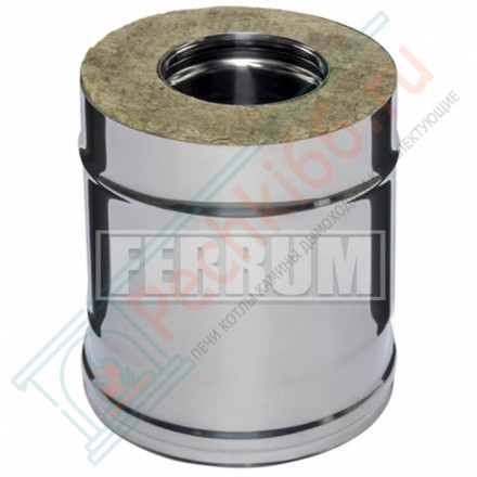 Сэндвич труба для дымохода L=0,25м (НЕРЖ-430/0,5-НЕРЖ-430/0,5) d-250/350 (Ferrum GS)