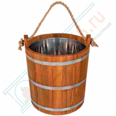Запарник 20л. с нержавеющей вставкой, ДУБ (Woodson)