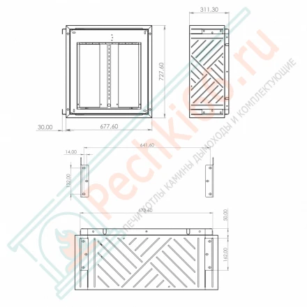 Обливное устройство IceBerg Cube 60 Хохлома (Сталь-Мастер)