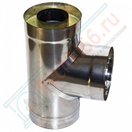 Сэндвич-тройник 90° (НЕРЖ-439/1,0-ОЦИНК/0,5) d-200/280 (УМК)