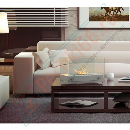 Биокамин Hotel mini, белый (Kratki)