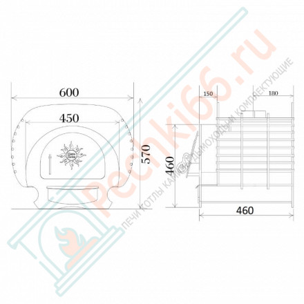 Банная печь Малуша (Царь-Печи)