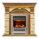 Электрокаминокомплект Dublin - Дуб / Сланец с очагом Chesford