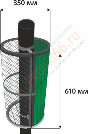Сетка-каменка комбинированная ламель «Россо Леванто» наборный (ProMetall)