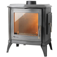 Печь-камин SEDAN M серая эмаль (INVICTA)