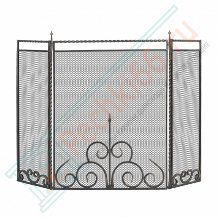 Экран каминный С110S, серебро (Везувий)