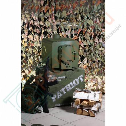 Отопительная печь Patriot 200, олива (Grill’D) до 200 м3