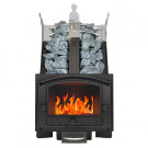 Банная печь Августа СТОУН стронг с панорамным стеклом (Добросталь)