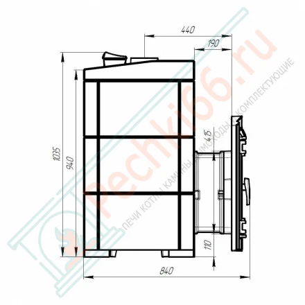 Печь Атмосфера XL, в облицовке амфиболит (ProMetall)