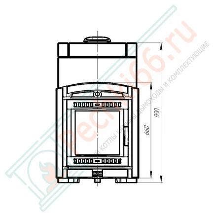 Печь Атмосфера XL, в облицовке амфиболит (ProMetall)