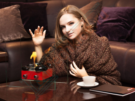 Биокамин Токио M, красный (LuxFire)