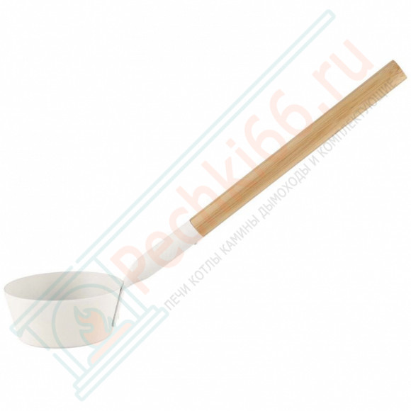 Черпак алюминиевый с бамбуковой ручкой для сауны Rento, белый (Tammer-Tukku) в Уфе