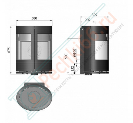 Печь чугунная настенная Morsø 6670 (Morso)