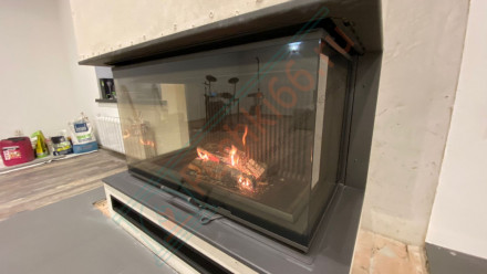 Каминная топка Астов П3С 10057 под ключ (монтаж 12.2022)
