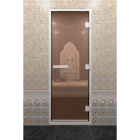 Стеклянная дверь DoorWood Хамам Бронза 2000х700 (по коробке)