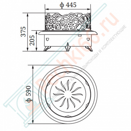 Очаг-жаровня Неандерталь (T.M.F)