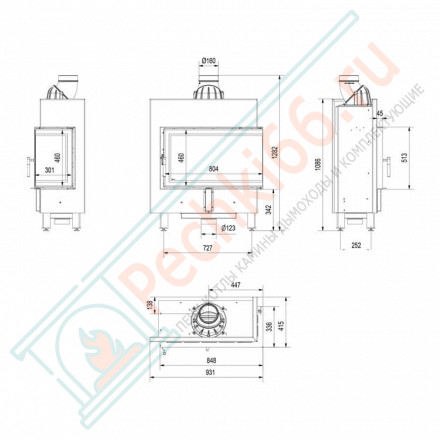 Стальная топка LUCY/14/SLIM/P/BS (Kratki)
