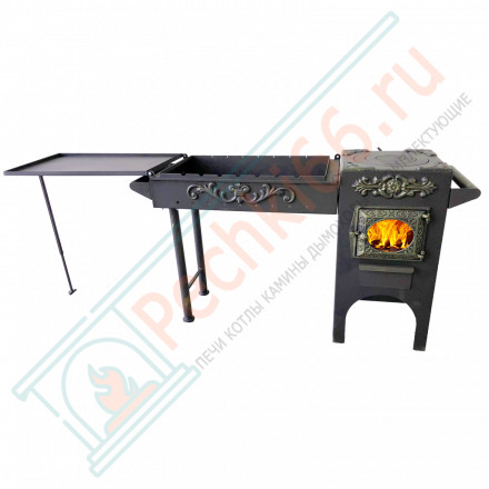 Печь казан-мангал Эксклюзив (Березка)