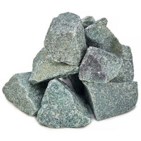 Камень для бани Жадеит колотый крупный, м/р Хакасия (коробка), 10 кг (Хакасинтерсервис)