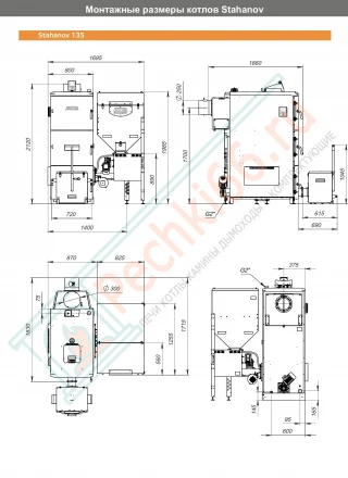 Котел автоматический Stahanov Black 135 (Zota) 135 кВт