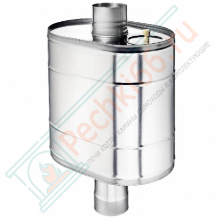 Натрубный бак для воды (НЕРЖ-439/0,8мм) 60 л, d-115 (УМК)