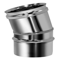 Отвод одностенный 15° (AISI-310S/0,8мм) d-160 (Вулкан)