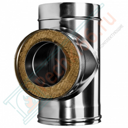 Тройник 90° с изол (НЕРЖ-321/0,8-НЕРЖ-439/0,5) d-250/330 (Дымок-Lux)