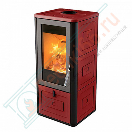 Печь-камин Chari Bordeaux, цвет бордовый (MCZ)