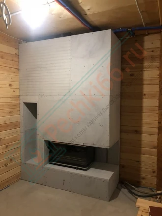 Чугунная топка Kaw-Met W16 PB под ключ (монтаж 07.2020)