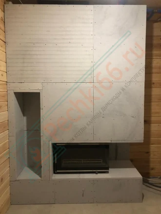 Чугунная топка Kaw-Met W16 PB под ключ (монтаж 07.2020)