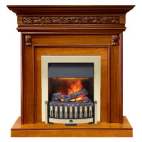 Каминокомплект Valletta - Орех с очагом Danville Brass FB2