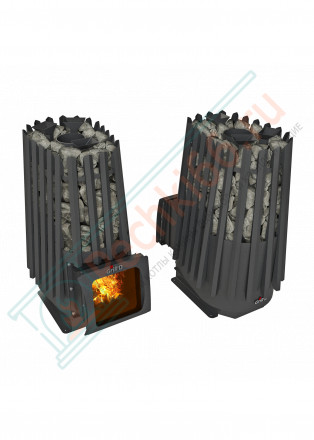 Дровяная банная печь Grill'D Cometa 350 Vega Short Window Max