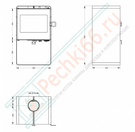 Печь-камин Кубус 500 (Астов)