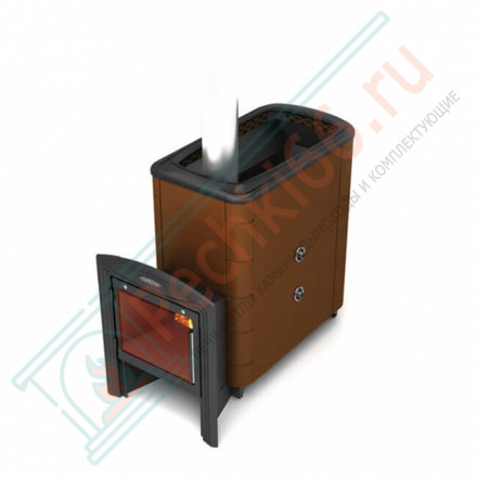 Печь для бани Тунгуска XXL 2013 Inox Витра ТО терракота (T.M.F) до 24 м3